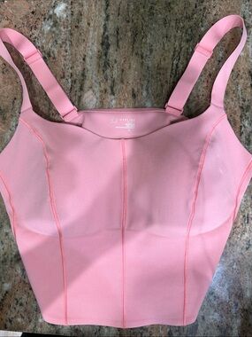 Offline by Aerie Pink Longline Sports bra Size XL